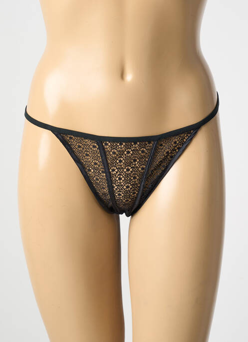 Tanga negru MARJOLAINE femeie
