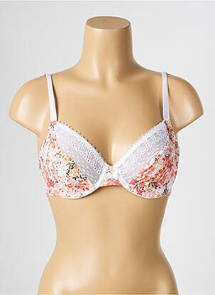 Sutien broderie sutien cupe întregi cu decolteu înalt roz PASSIONATA femeie