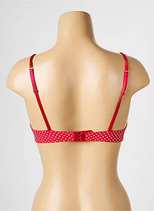 Sutien efect material satinat sutien cupe întregi cu decolteu înalt roșu PASSIONATA femeie