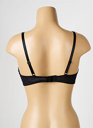 Sutien efect material satinat sutien cupe întregi cu decolteu înalt negru PASSIONATA femeie