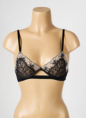Sutien broderie sutien cupe întregi cu decolteu înalt negru PASSIONATA femeie