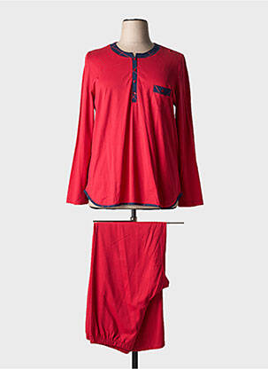 Pijama croială dreaptă roșu REGENCE femeie