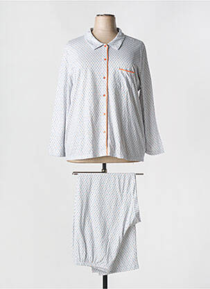 Pijama croială dreaptă alb REGENCE femeie