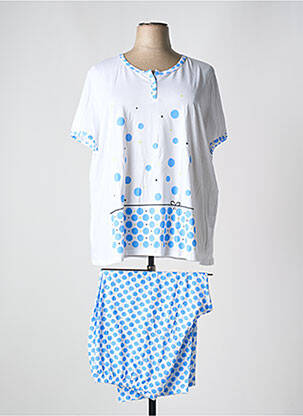 Pijama mâneci scurte alb REGENCE femeie