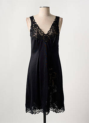 Jupon/fond de rochie broderie negru MARJOLAINE femeie