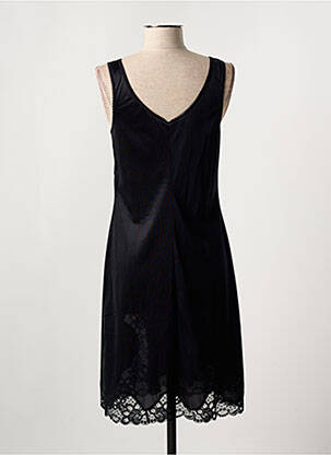 Jupon/fond de rochie broderie negru MARJOLAINE femeie