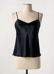 Top/caraco țesătură satinată negru MARJOLAINE femme