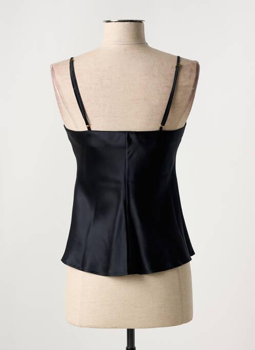 Top/caraco țesătură satinată negru MARJOLAINE femme