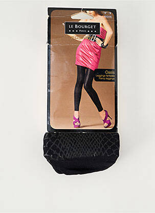 Colant efect material satinat negru LE BOURGET femeie