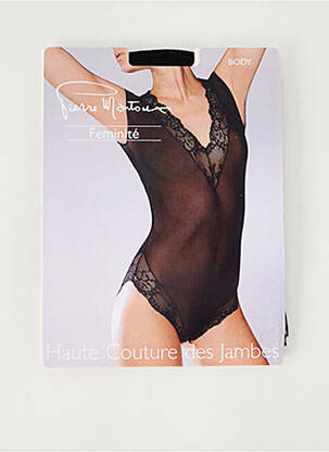 Body de lenjerie elasticitate negru PIERRE MANTOUX femeie