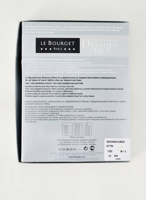 Body de lenjerie negru LE BOURGET femeie