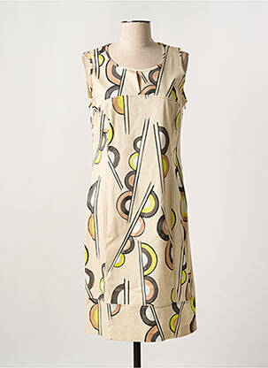 Rochie midi bej JEAN DELFIN femeie