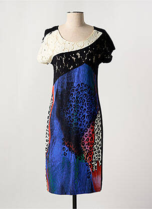 Rochie midi mâneci scurte mâneci scurte negru FILIPINE LAHOYA femeie