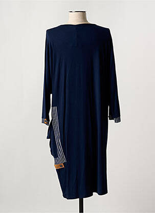 Rochie midi mâneci 3/4 mâneci 3/4 albastru ALAIN MURATI femeie