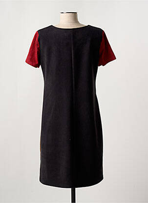 Rochie midi mâneci scurte mâneci scurte negru HALOGENE femeie