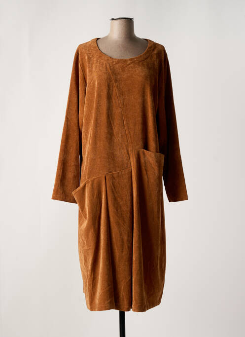 Rochie midi maro KOKOMARINA femeie