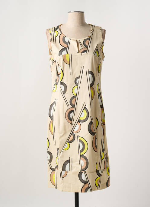 Rochie midi bej JEAN DELFIN femeie