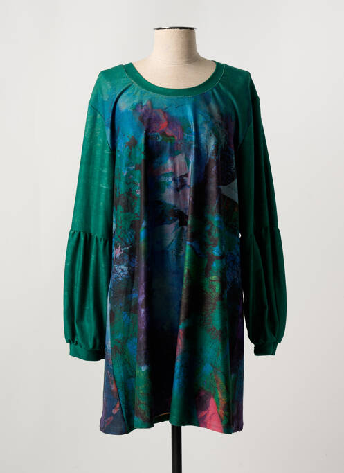 Rochie scurtă verde BELLA BLUE femeie