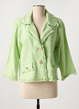 Sacou buzunare false verde AGATHE & LOUISE femeie