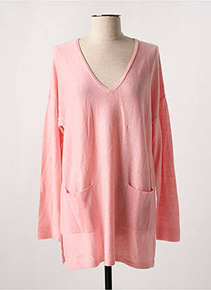 Pulover tunică roz MARINA V femeie