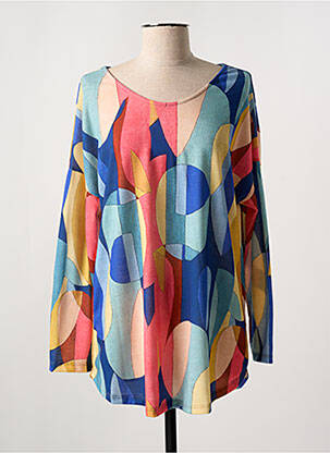 Pulover tunică albastru JOY femeie