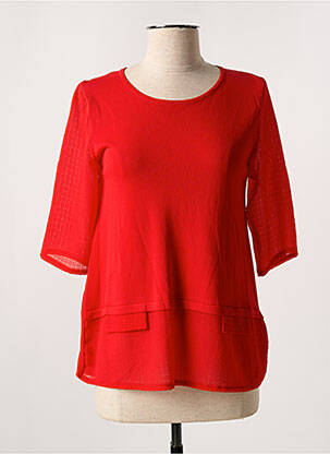 Top roșu LEO & UGO femeie