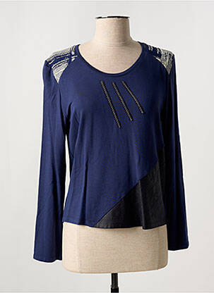 Tricou mâneci lungi mâneci lungi albastru JEAN DELFIN femeie