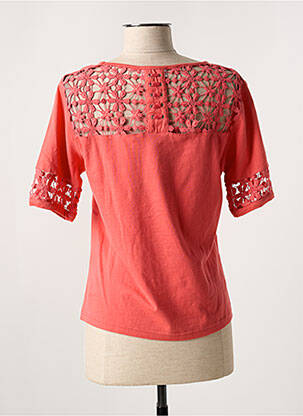 Tricou elasticitate mâneci scurte roz MISS SIDECAR femeie