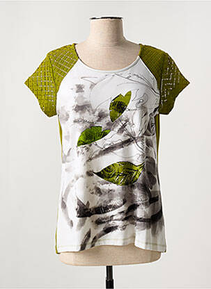 Tricou elasticitate mâneci scurte verde MISS SIDECAR femeie