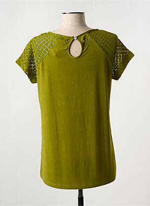 Tricou elasticitate mâneci scurte verde MISS SIDECAR femeie