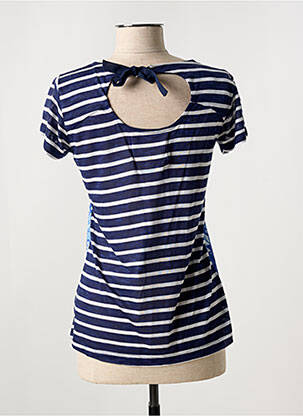 Tricou elasticitate mâneci scurte albastru MISS SIDECAR femeie
