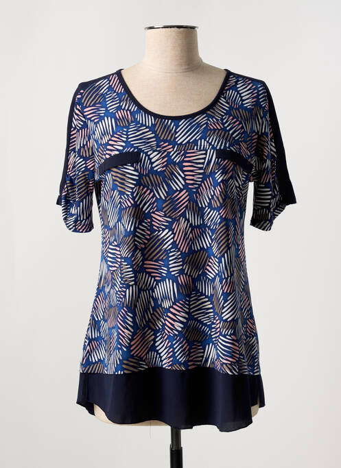 Tunică mâneci scurte albastru HALOGENE femeie