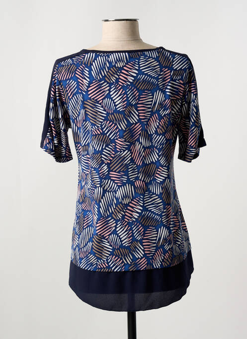 Tunică mâneci scurte albastru HALOGENE femeie