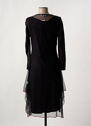 Rochie lungă mâneci lungi mâneci lungi negru FIGURE LIBRE femeie