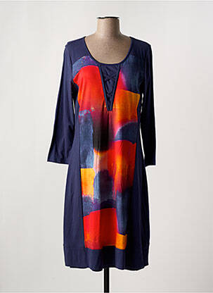 Rochie midi albastru FIGURE LIBRE femeie