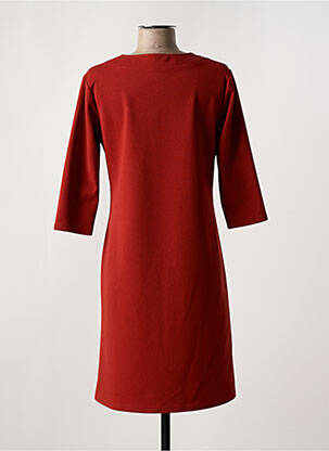 Rochie midi mâneci 3/4 mâneci 3/4 maro HALOGENE femeie