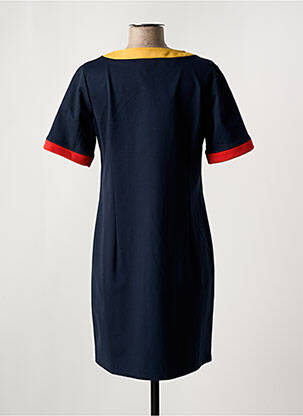 Rochie midi mâneci scurte mâneci scurte albastru HALOGENE femeie