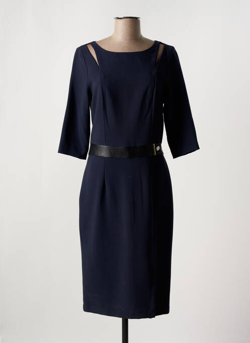 Rochie midi albastru FEMMES JE VOUS AIME femeie