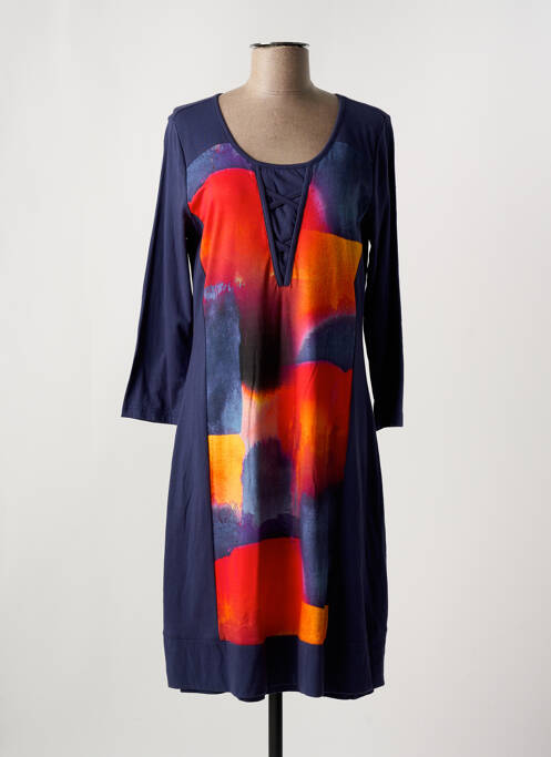 Rochie midi albastru FIGURE LIBRE femeie