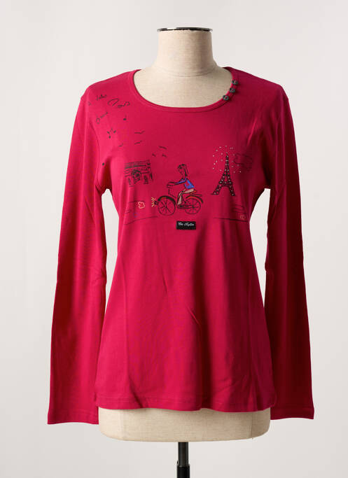 Tricou roz COTE ANGLAISE femeie