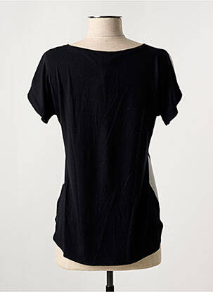 Tricou imprimeu fantezie mâneci scurte negru JEAN DELFIN femeie