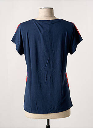 Tricou elasticitate mâneci scurte albastru MISS SIDECAR femeie