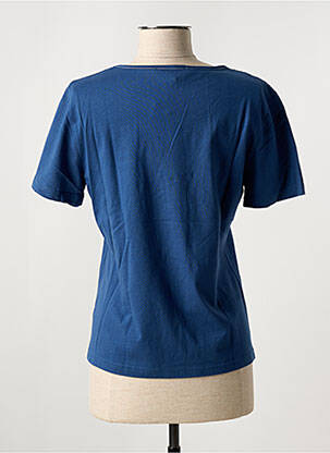 Tricou elasticitate mâneci scurte albastru FIGURE LIBRE femeie