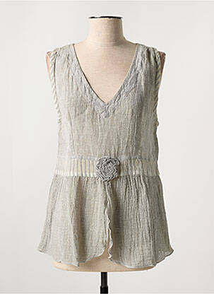 Tunică fără mâneci gri MARILU femeie