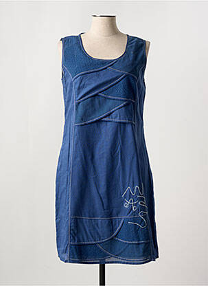 Rochie midi albastru FIGURE LIBRE femeie