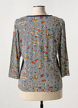 Tricou mâneci 3/4 mâneci 3/4 albastru LO! LES FILLES femeie