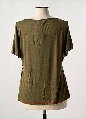 Tricou elasticitate mâneci scurte verde ME-PARIS femeie