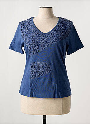 Tricou albastru FIGURE LIBRE femeie