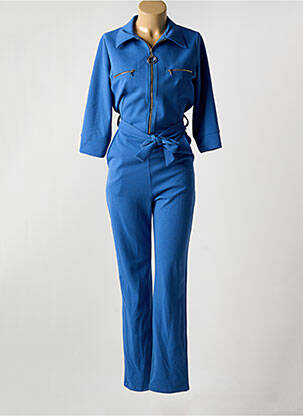 Salopetă-pantalon albastru HALOGENE femeie