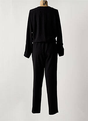 Salopetă-pantalon țesătură crep mâneci lungi negru MA PETITE FIANCEE femeie